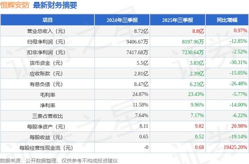 恒輝安防2025年三季報(bào)簡析 增收不增利，應(yīng)收賬款高企，安全評(píng)價(jià)業(yè)務(wù)引關(guān)注